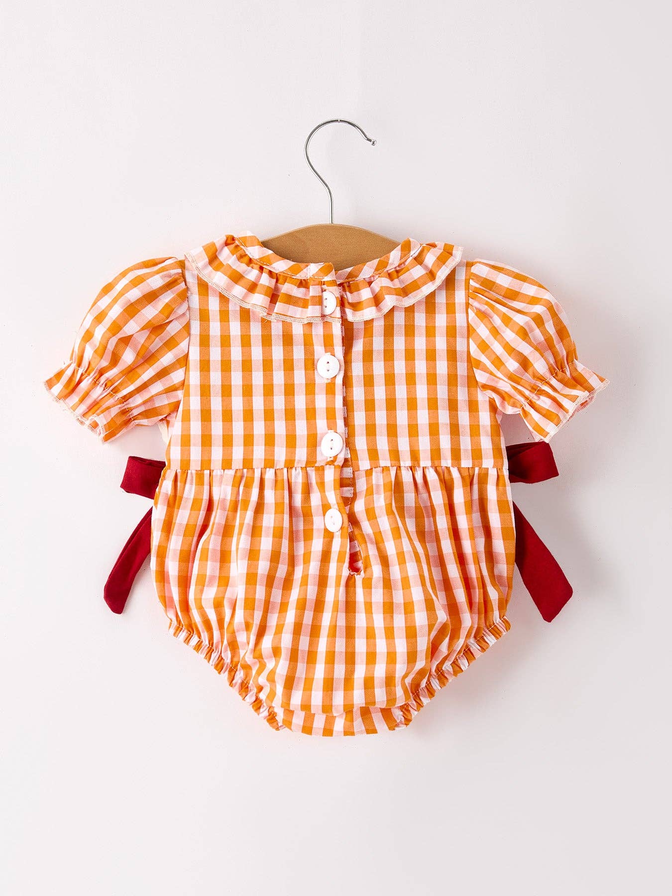 Fall Orange Check Bubble