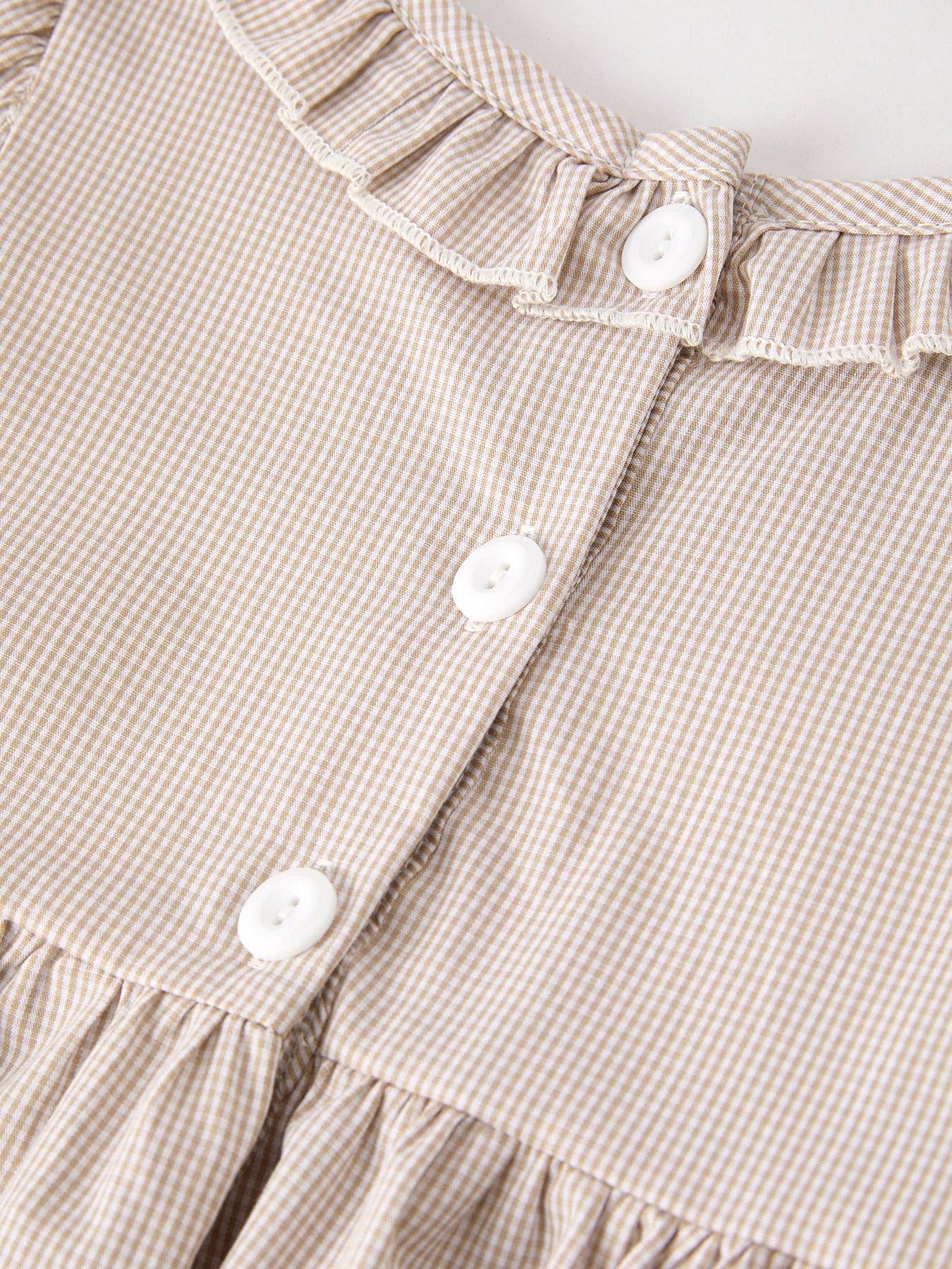 Beige Pumpkin Smock Dress