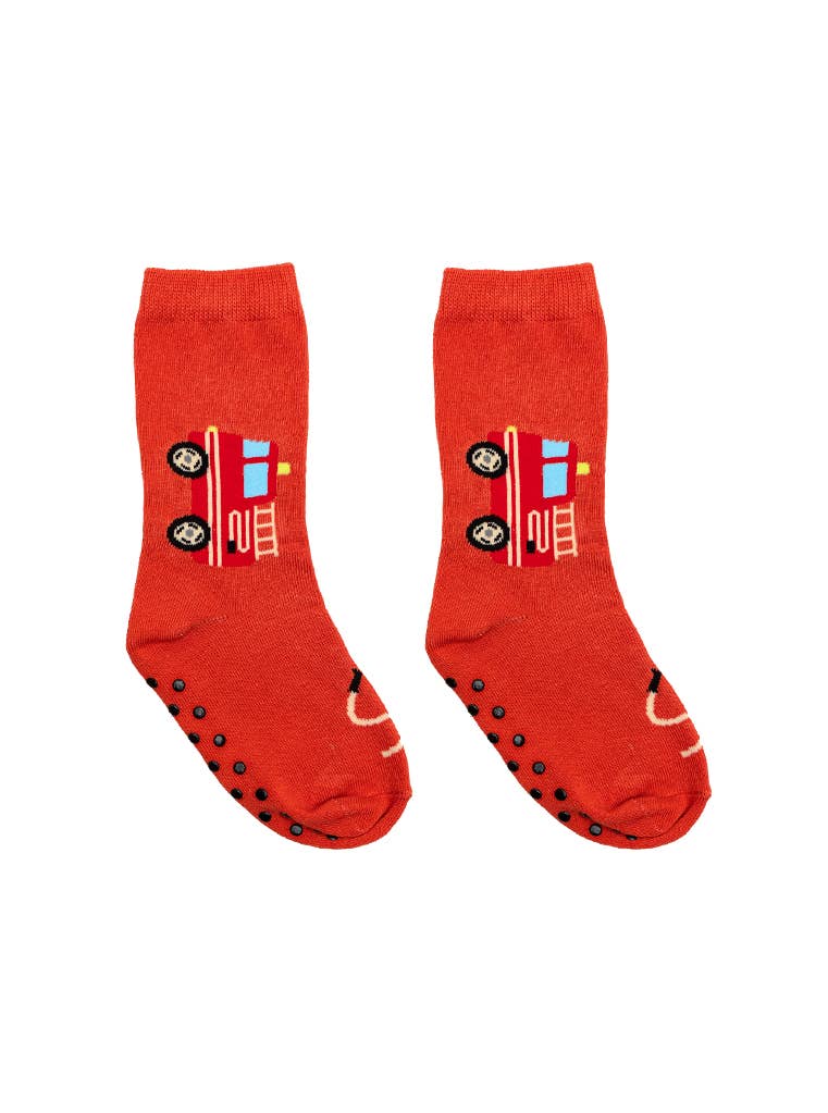 Fire Truck Crew Socks