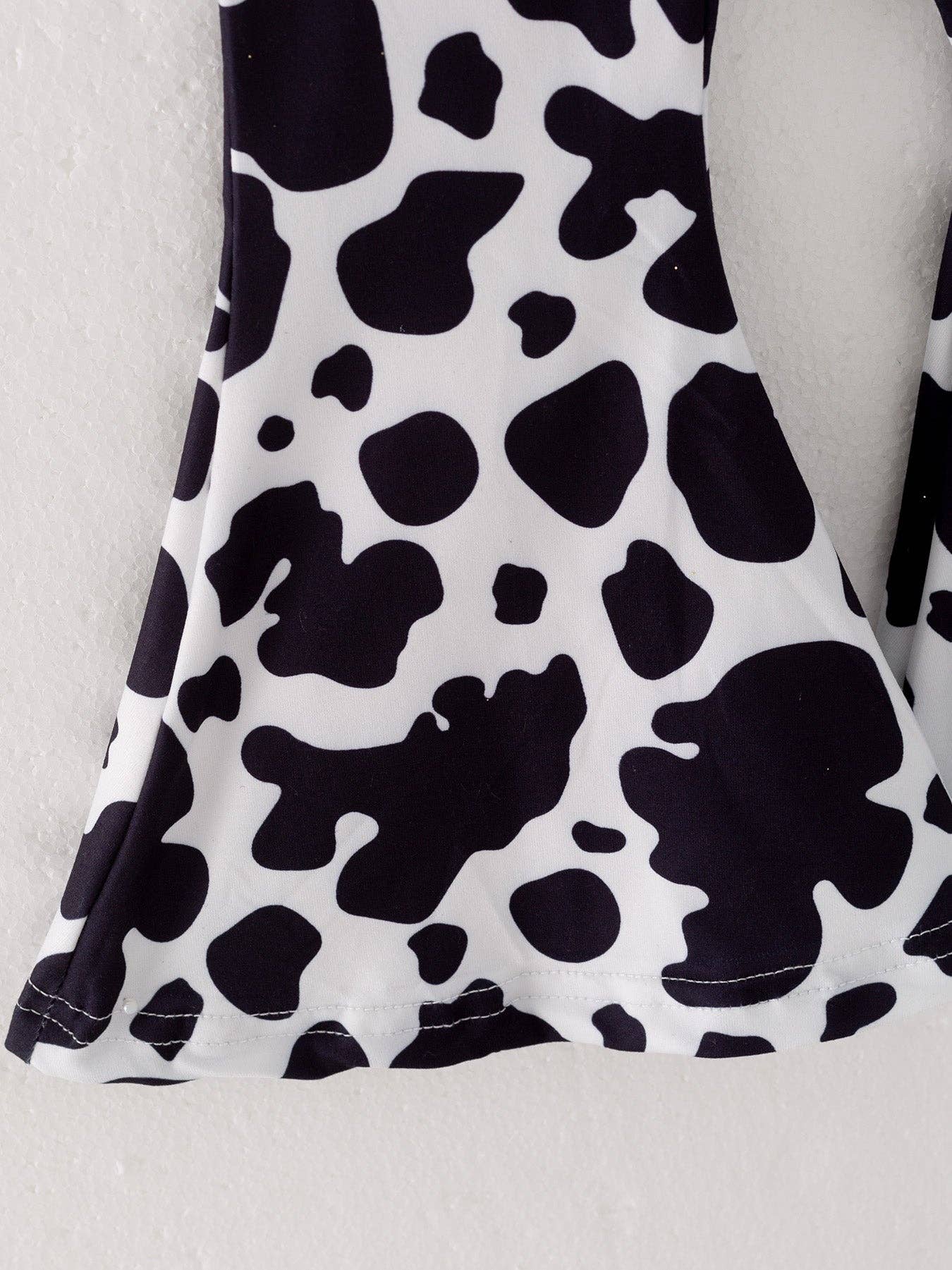 Girls Cow Print Pants