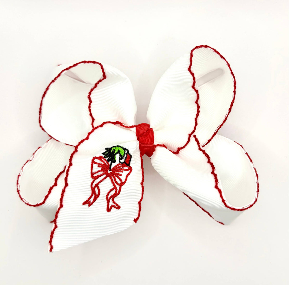 Grinch Bow Moonstitch