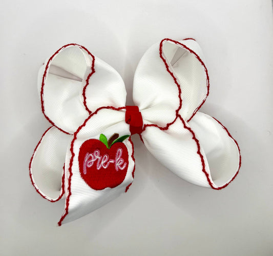 Pre-K Apple Bow