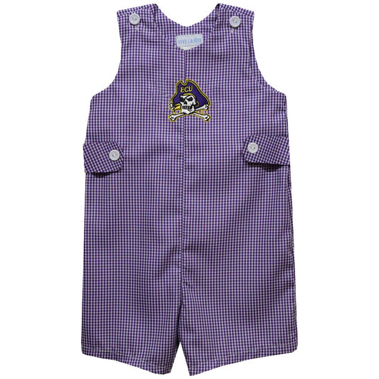 Ecu Embroidered Purple Ginghah JonJon