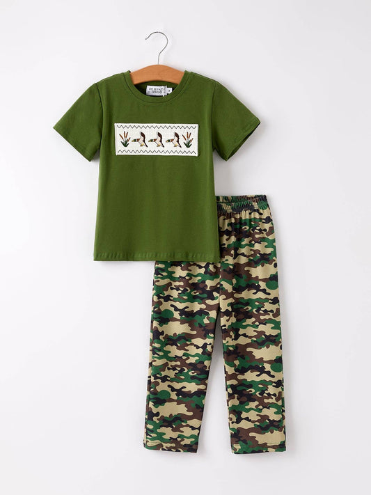 Camouflage Duck Smocking Set
