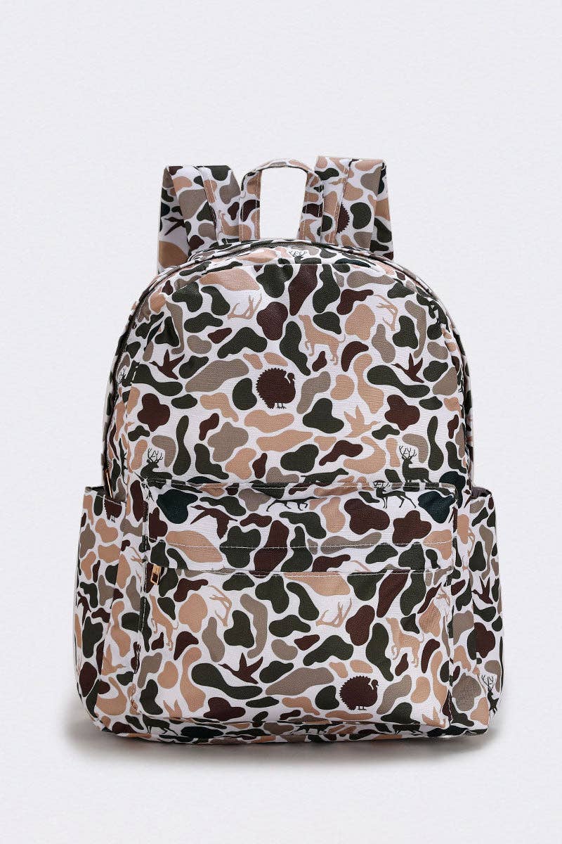 Brown Camo Backpack