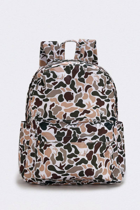 Brown Camo Backpack