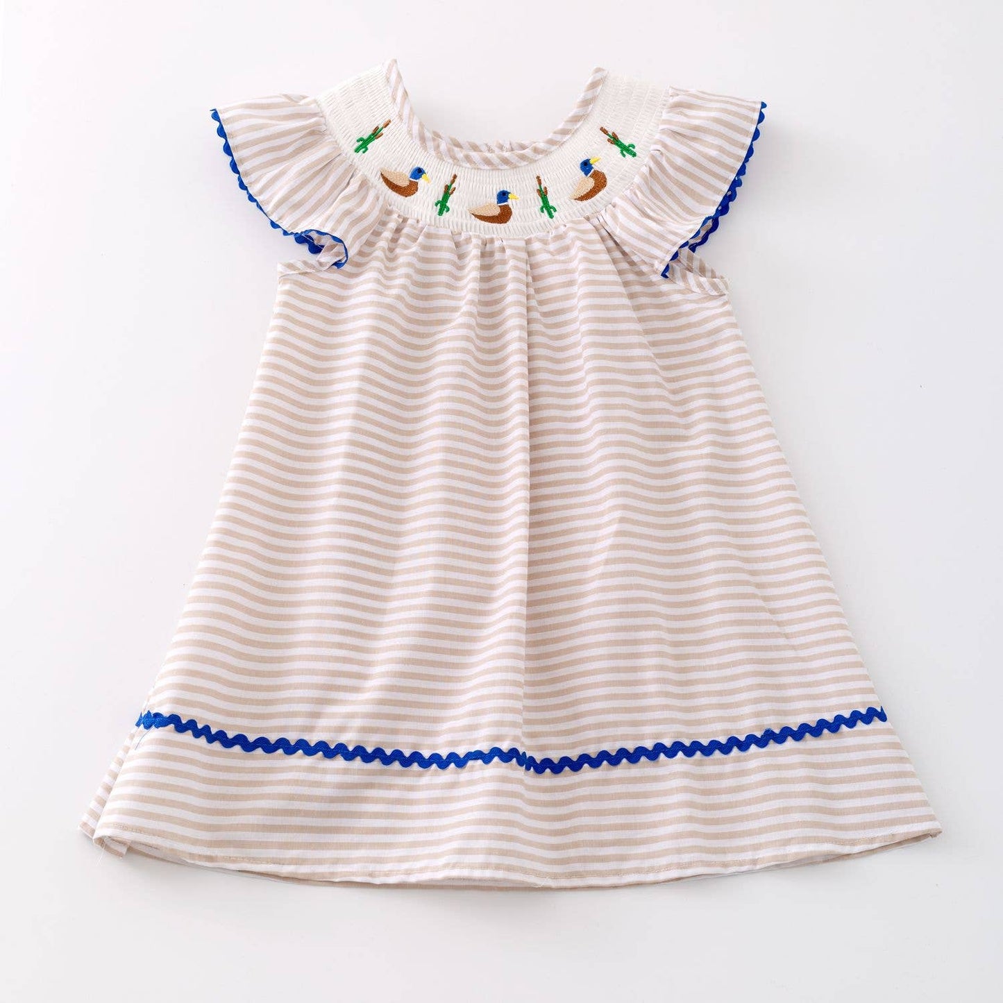 Mallard Smocked Girls Dress