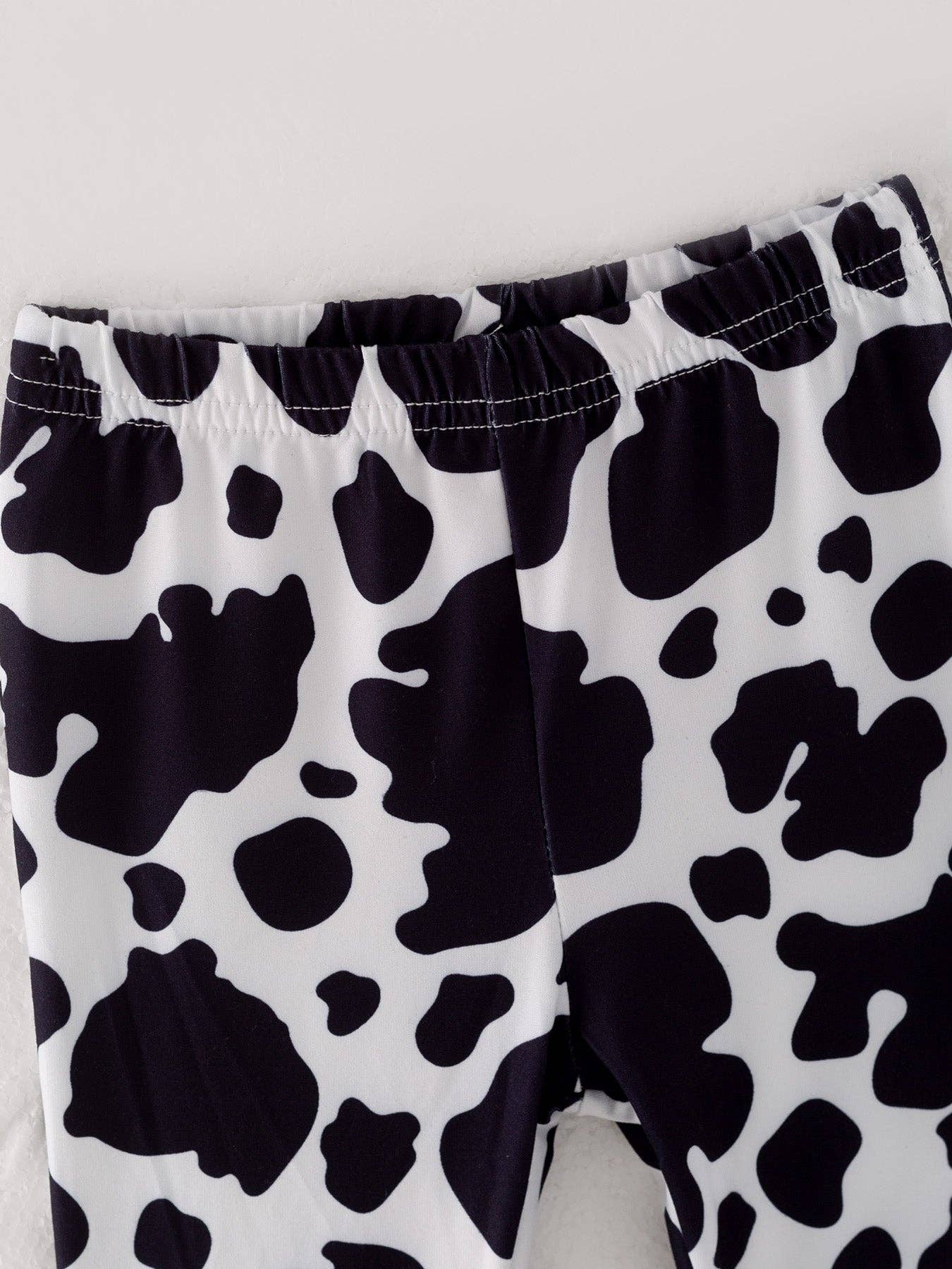 Girls Cow Print Pants