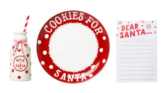 Dear Santa Cookie Plate Set