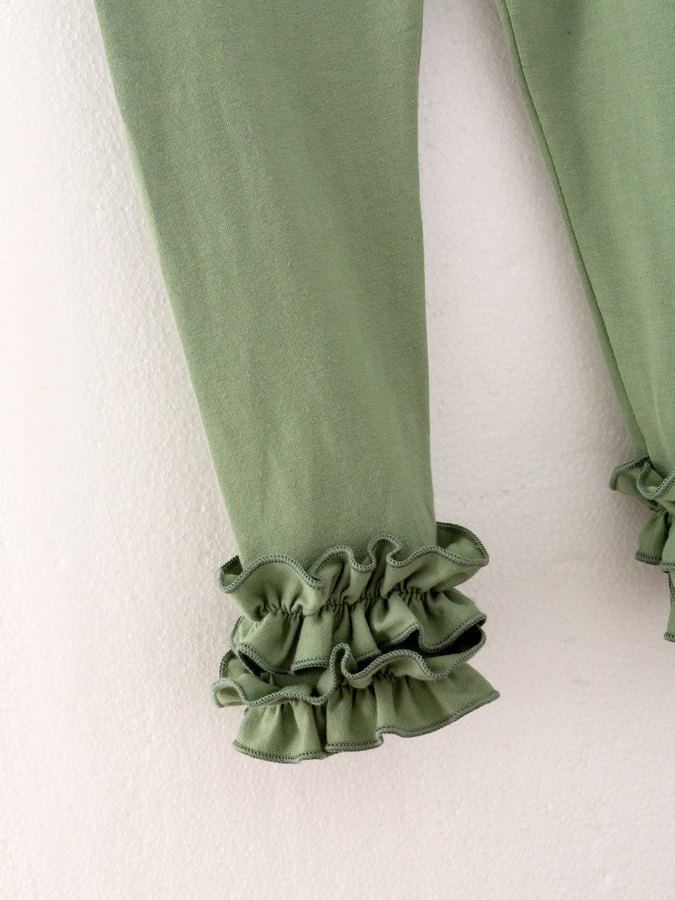 Pumpkin Chenille Plaid Pants Set