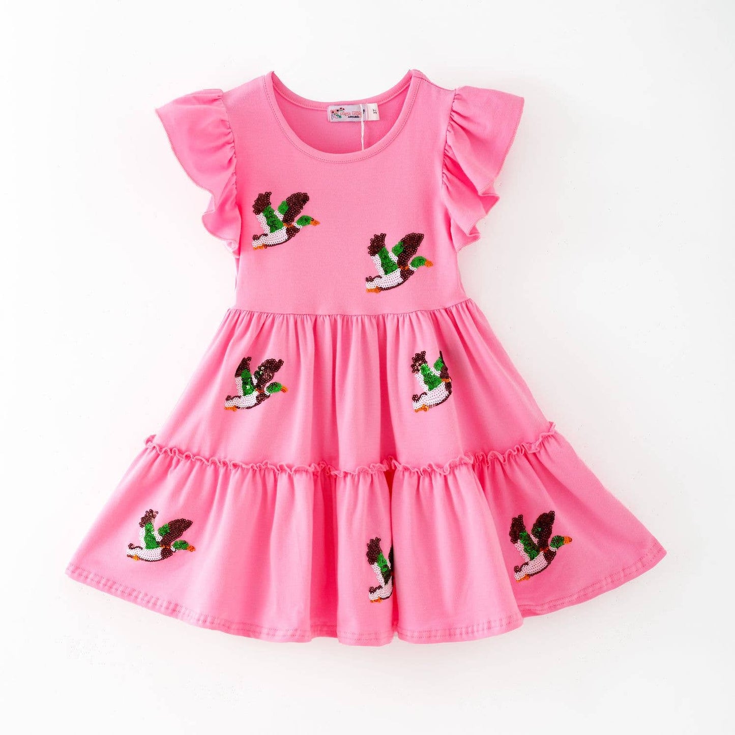Duck Sequin Girls Dress