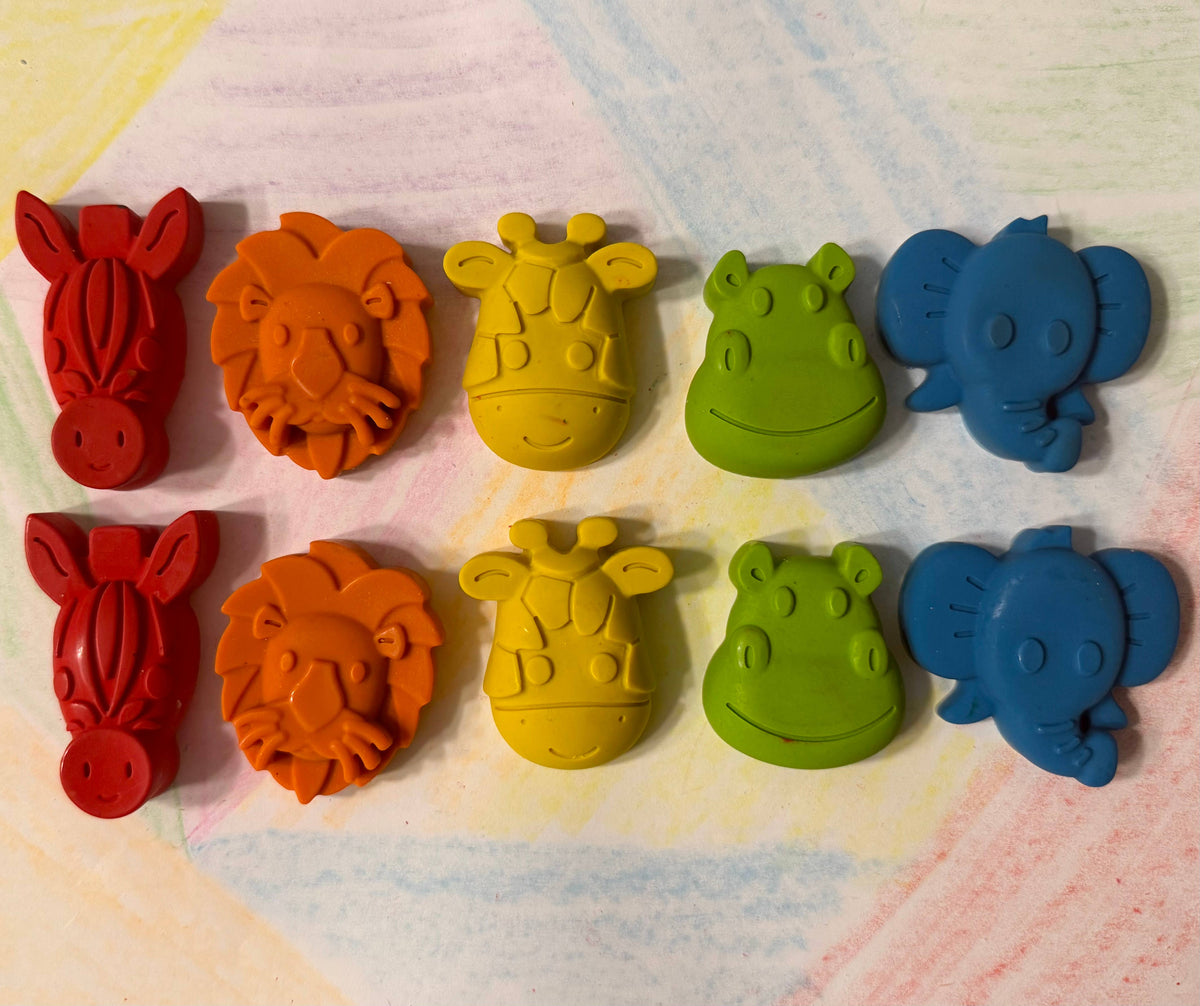 Jungle Animal Crayon Set