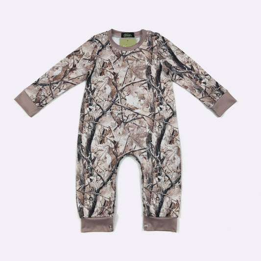 Khaki Tree Camo Boy Romper