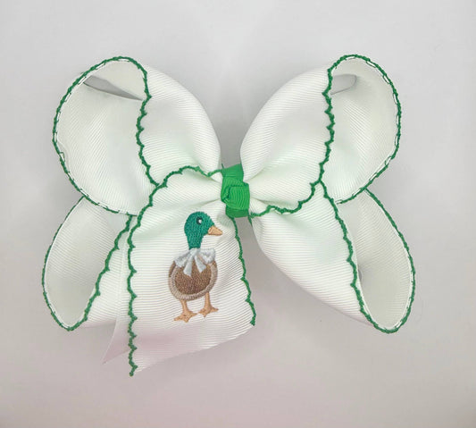 Duck Moonstitch Bow