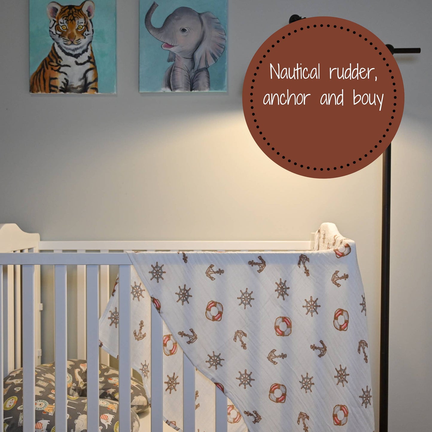 Ships Ahoy Swaddle Blanket