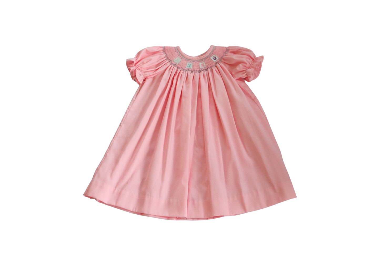 Mahjong Smocked Bishop Dress