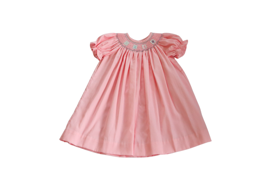 Mahjong Smocked Bishop Dress