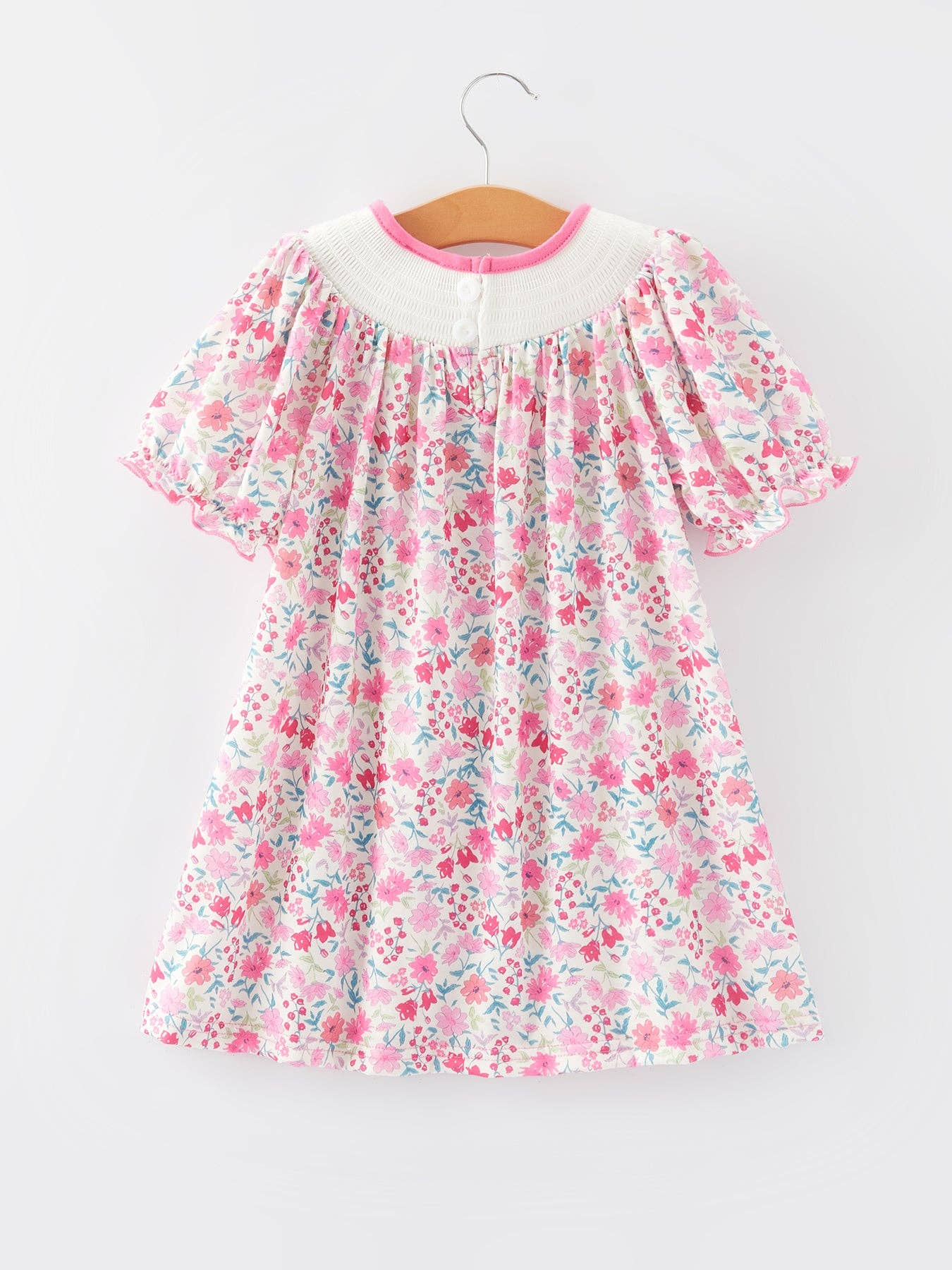 Smocking Heart Bow Dress