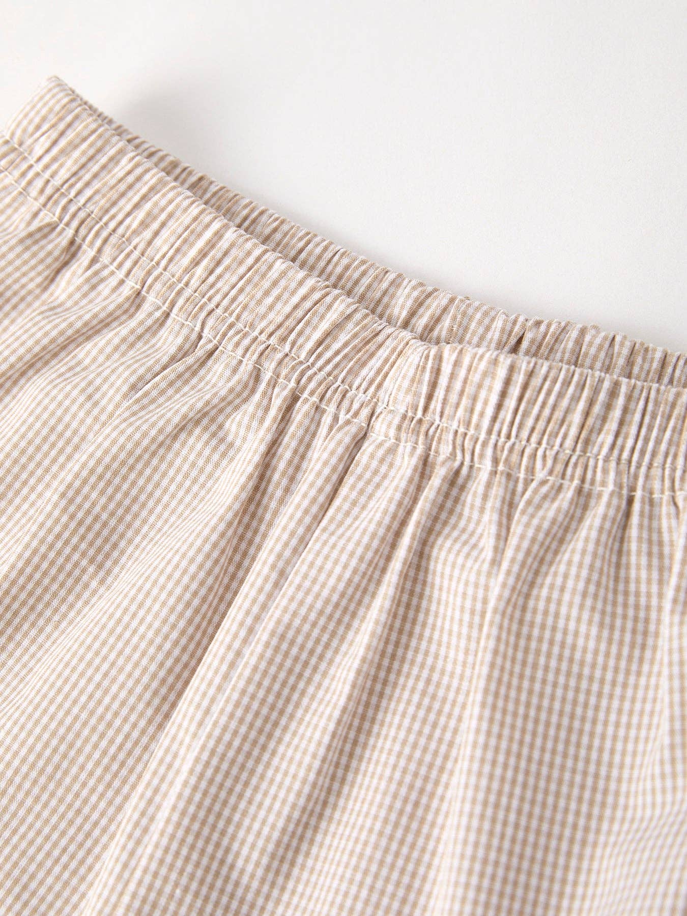 Beige Pumpkin Smock Boys Set
