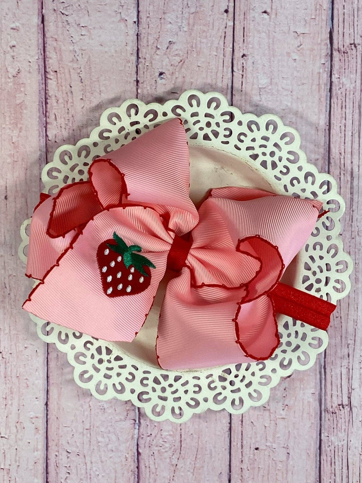 Pink Strawberry Headband