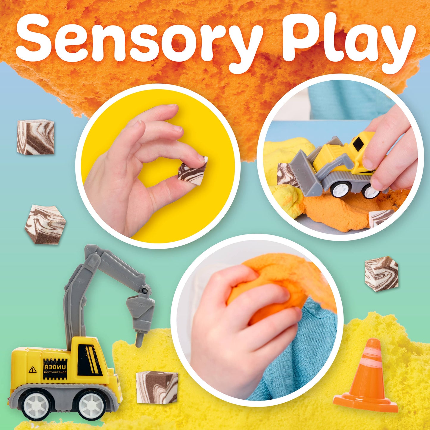 Sensory Mini Jar - Construction Them