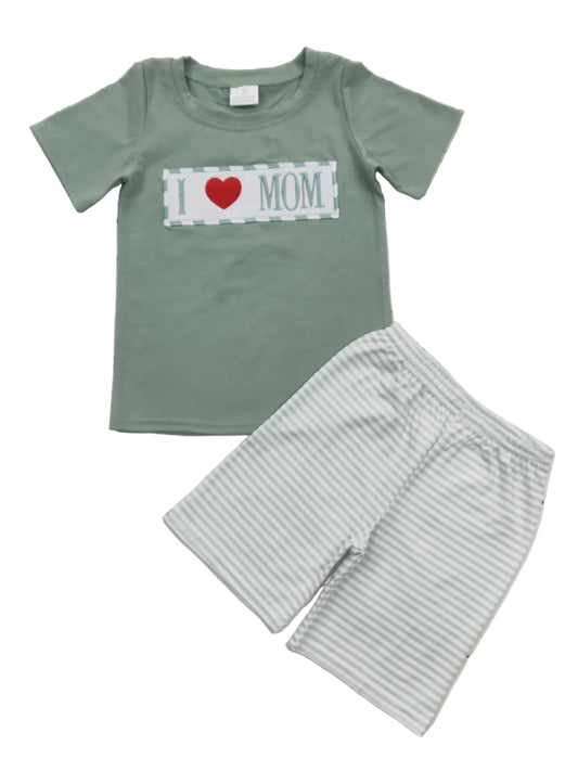 I Love Mom Boy Set