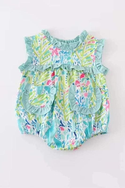 Green Lilly Inspired Romper