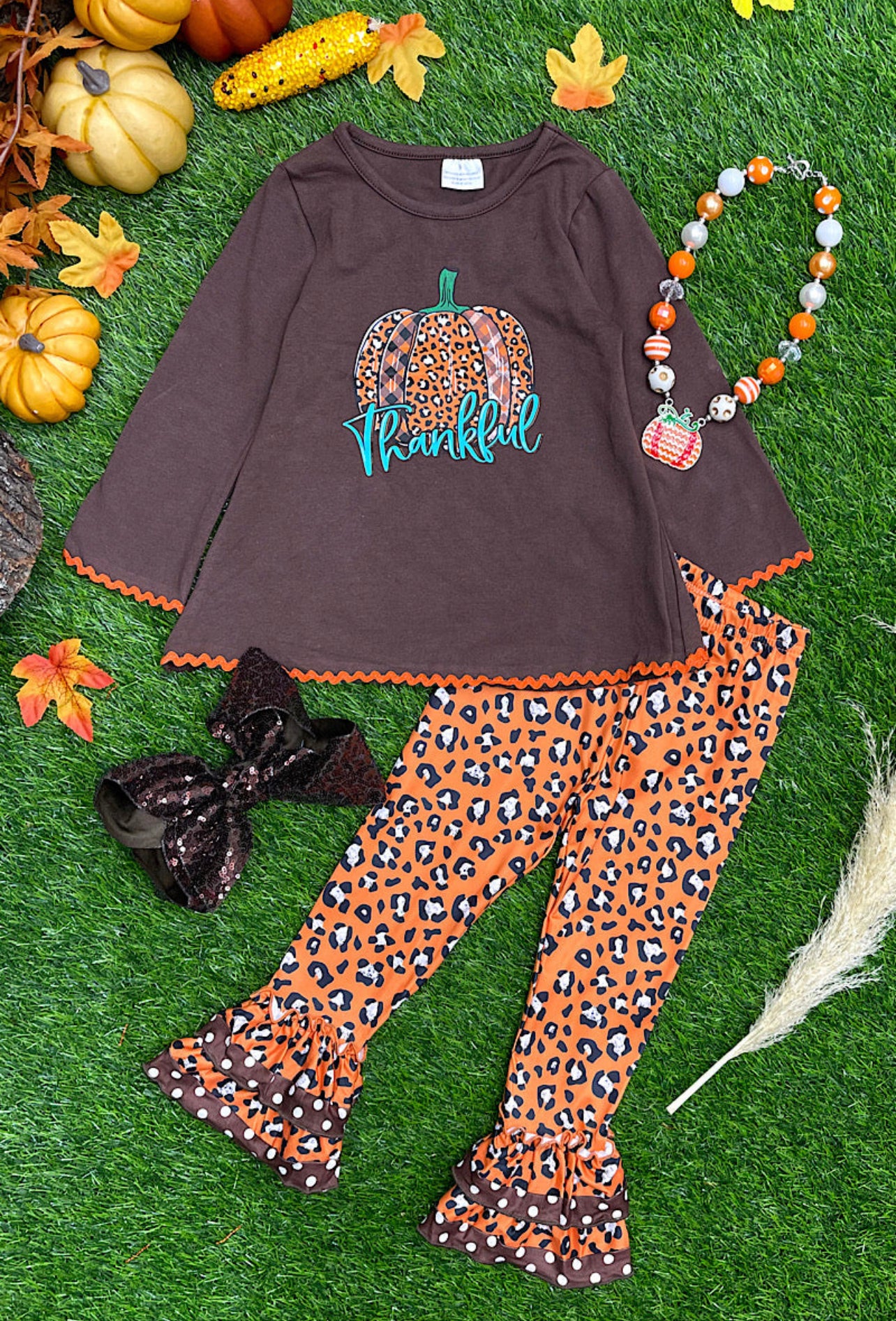 Thankful Pumpkin Legging Set