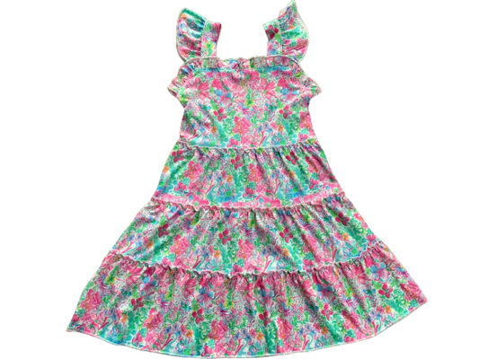 Pink Lilly Inspired Tiered Dress