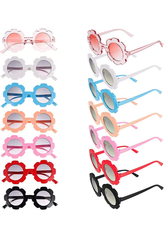 Round Flower Sunglasses-More Colors