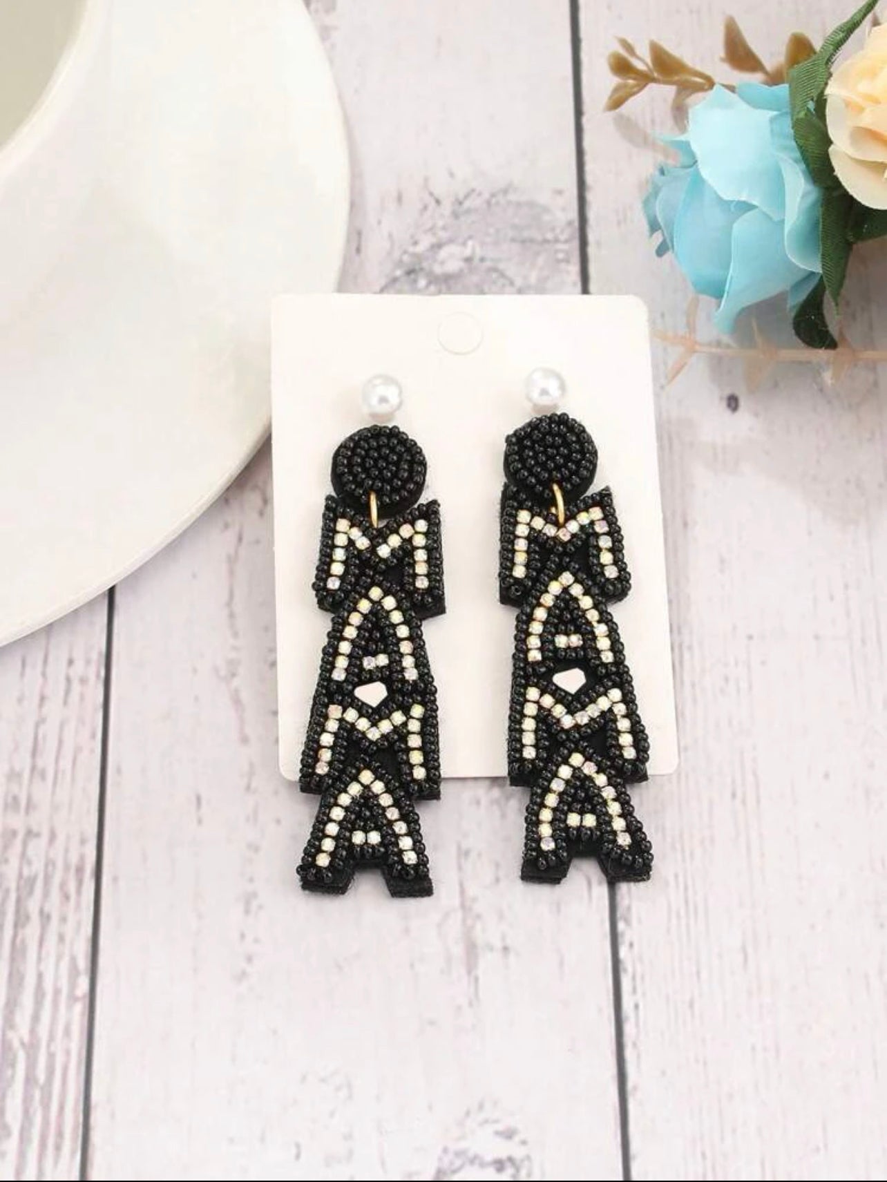 Beaded Mama Earrings