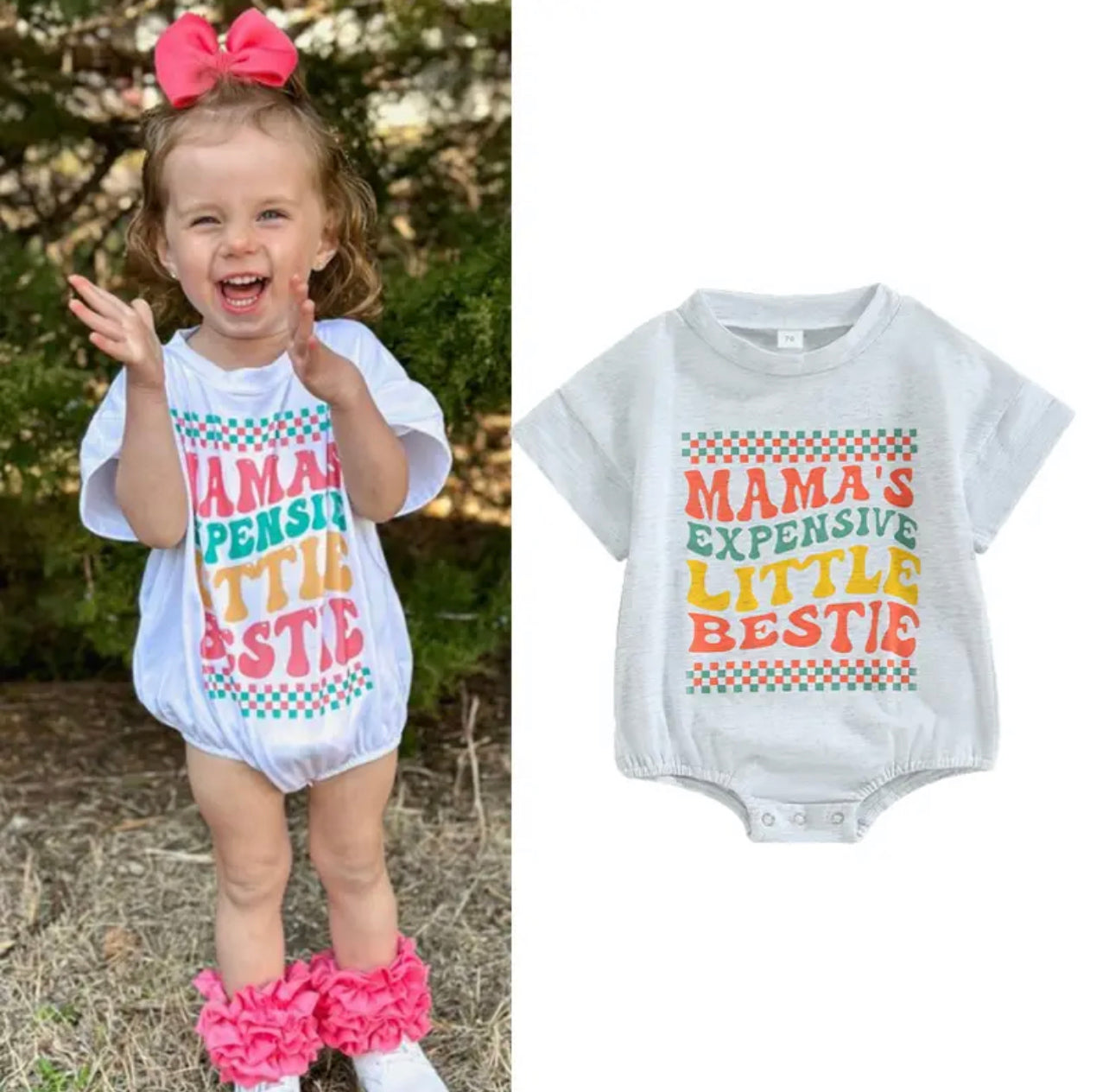 Mama's Expensive Little Bestie Romper