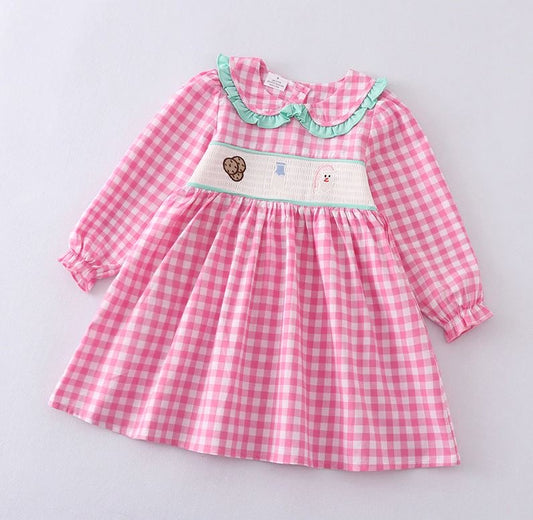 Milk & Cookies Smocked Dress