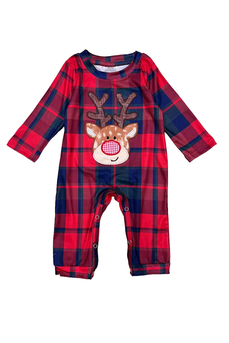 Reindeer Appliqué Boy Romper