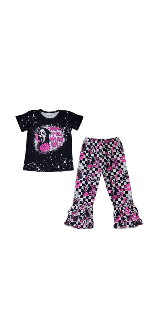 Scream Checkered Pants Set