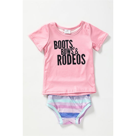 Boots Bows & Rodeos Baby Set