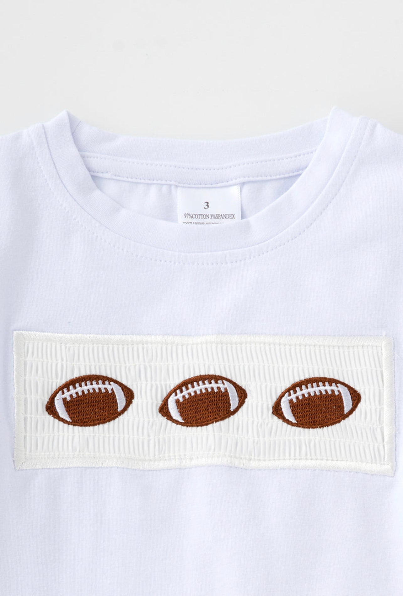 Smocked Football Plaid Set