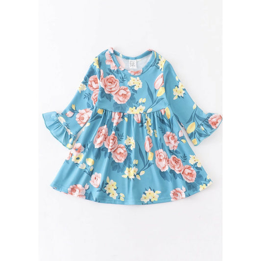 Floral Bell Sleeve Dress