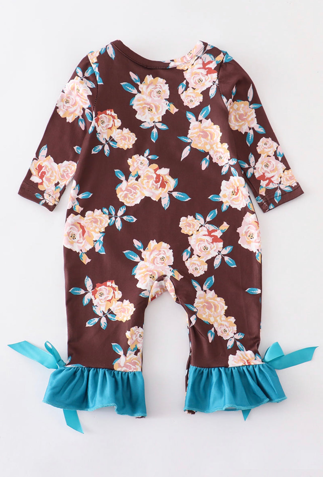 Blue Floral Romper