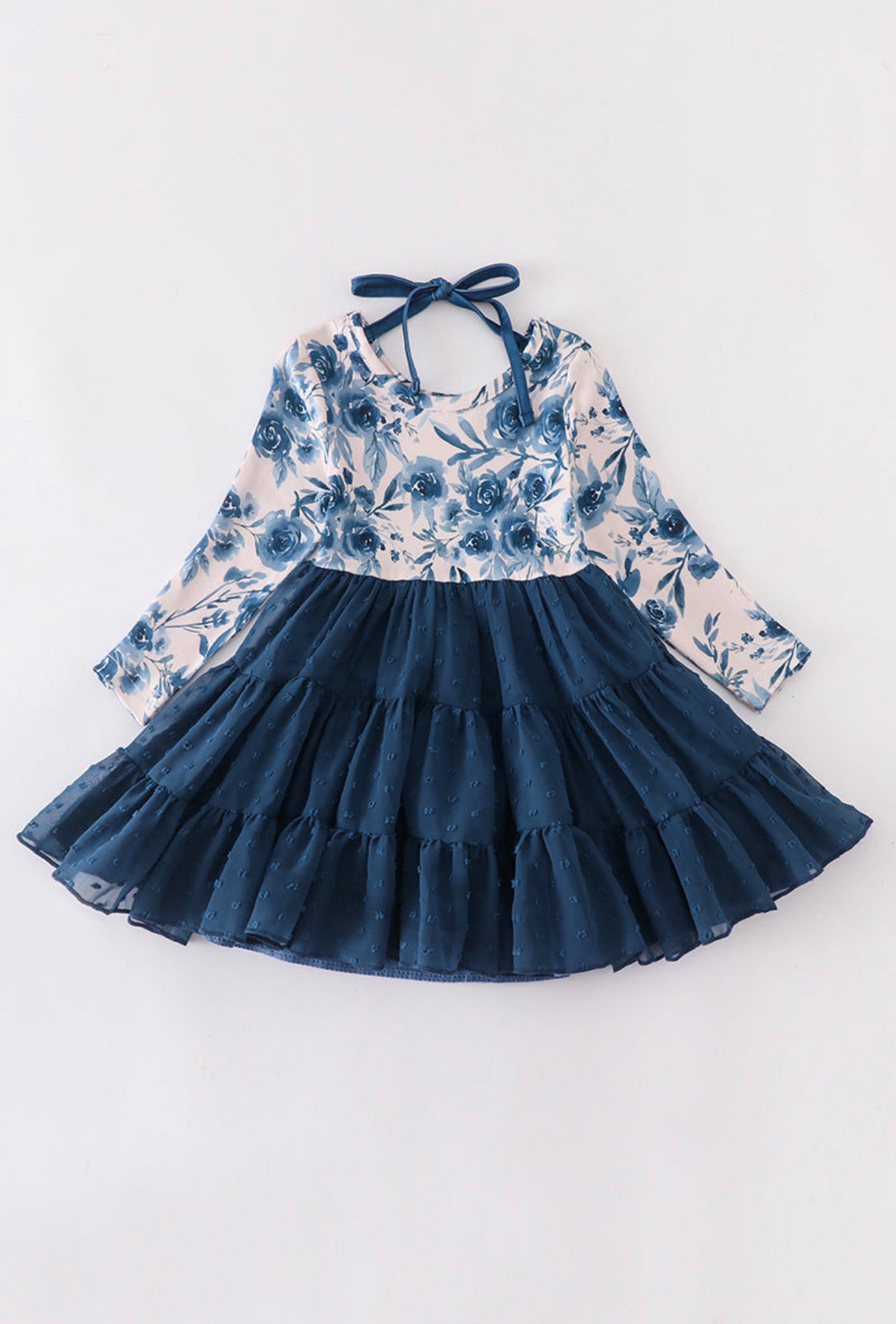 Blue Floral Tutu Dress