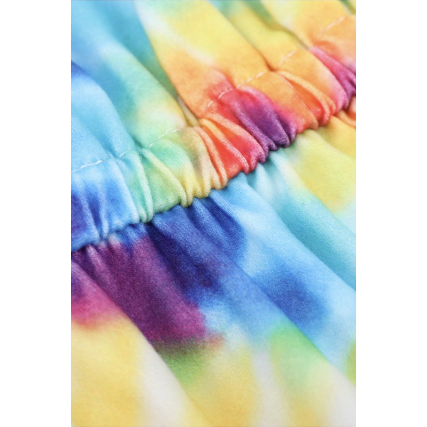 Twirl Tie Dye Ruffle Shirt