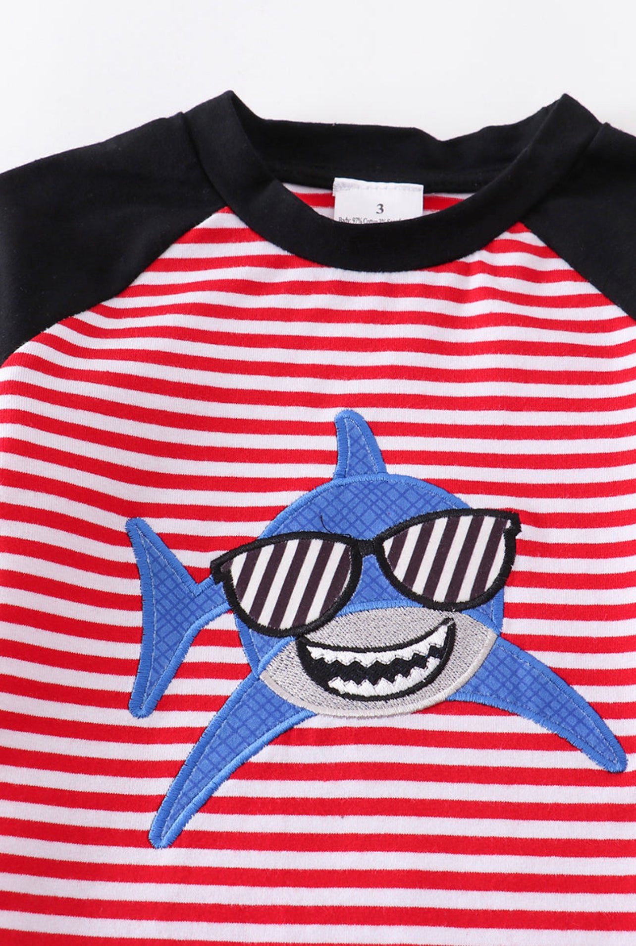 Red Striped Shark Shirt