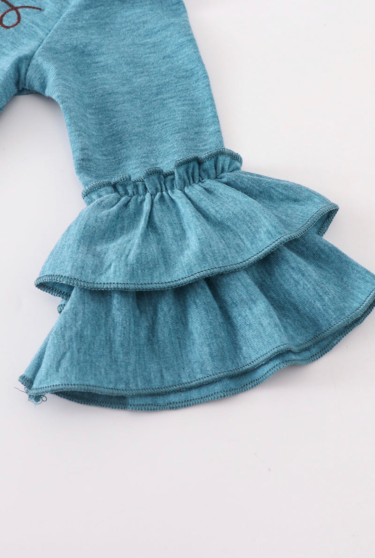 Teal Pumpkin Ruffle Romper