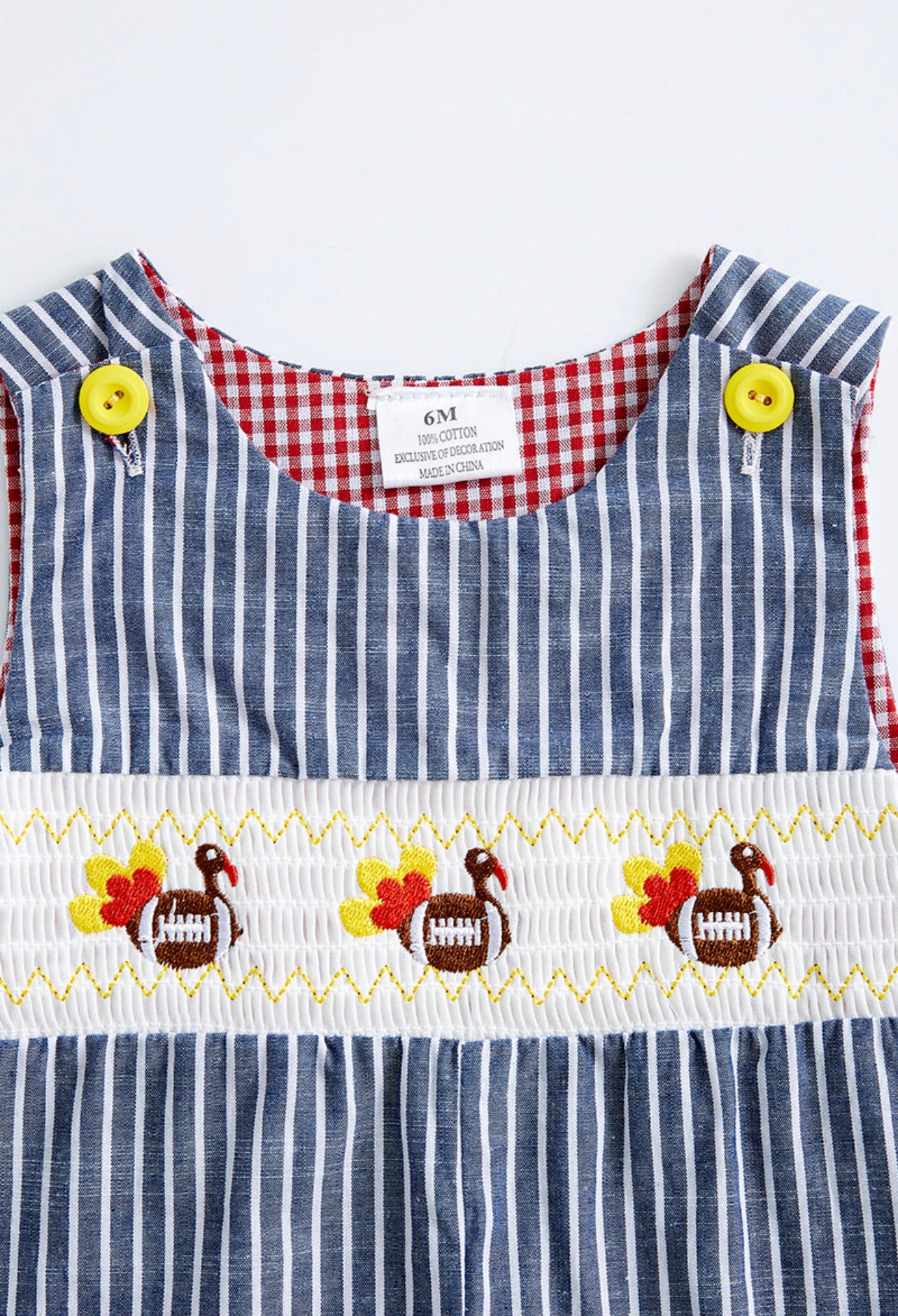 Smocked Football Turkey JonJon