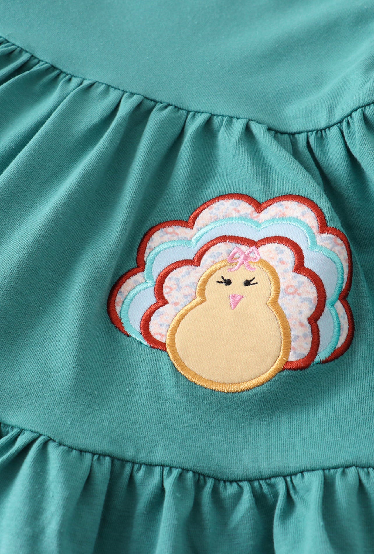 Teal Turkey Leggin Set