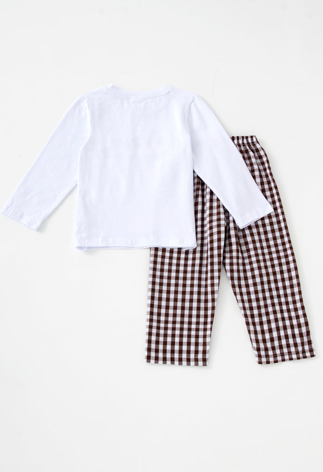 Smocked Football Plaid Set