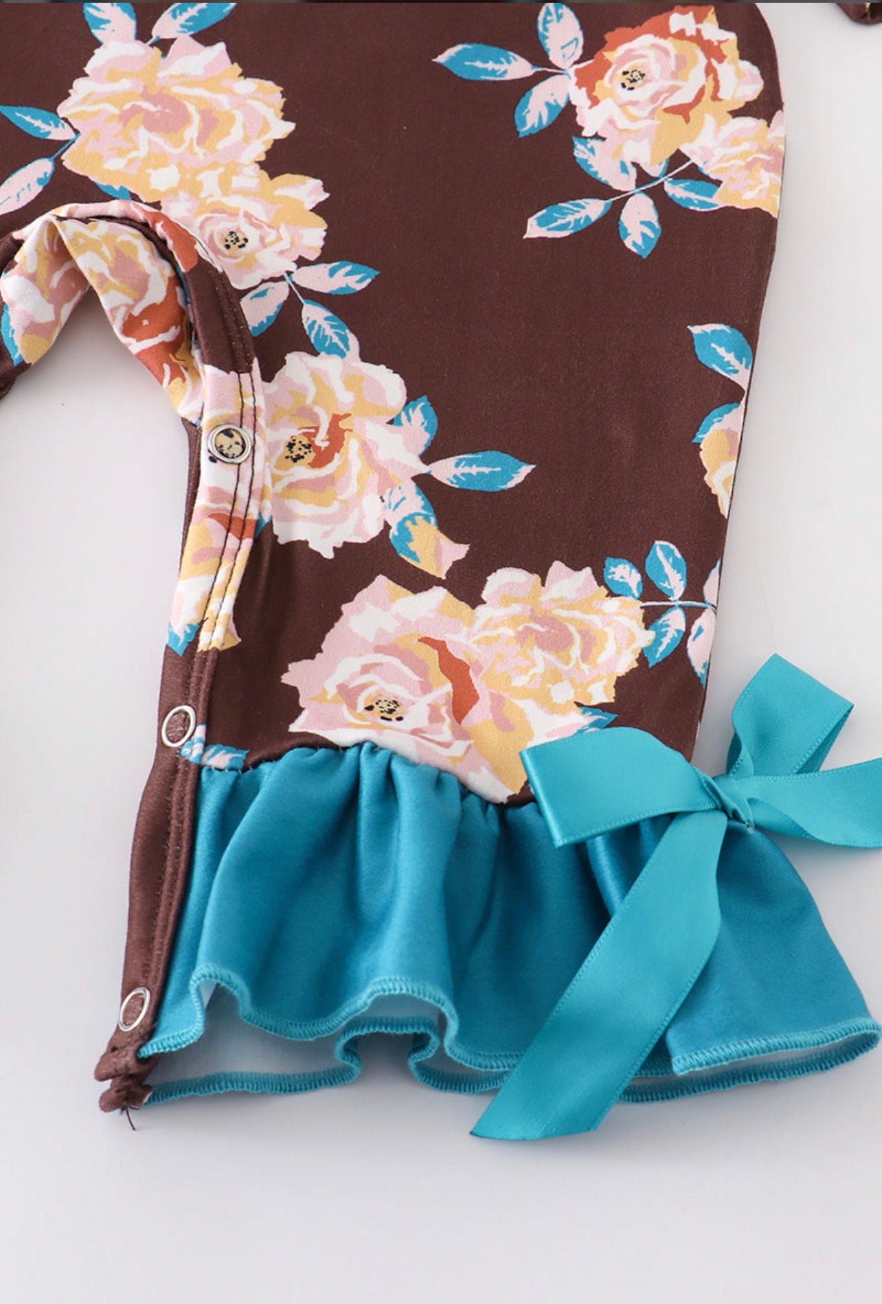 Blue Floral Romper