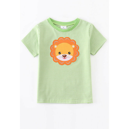 Green Striped Lion Shirt