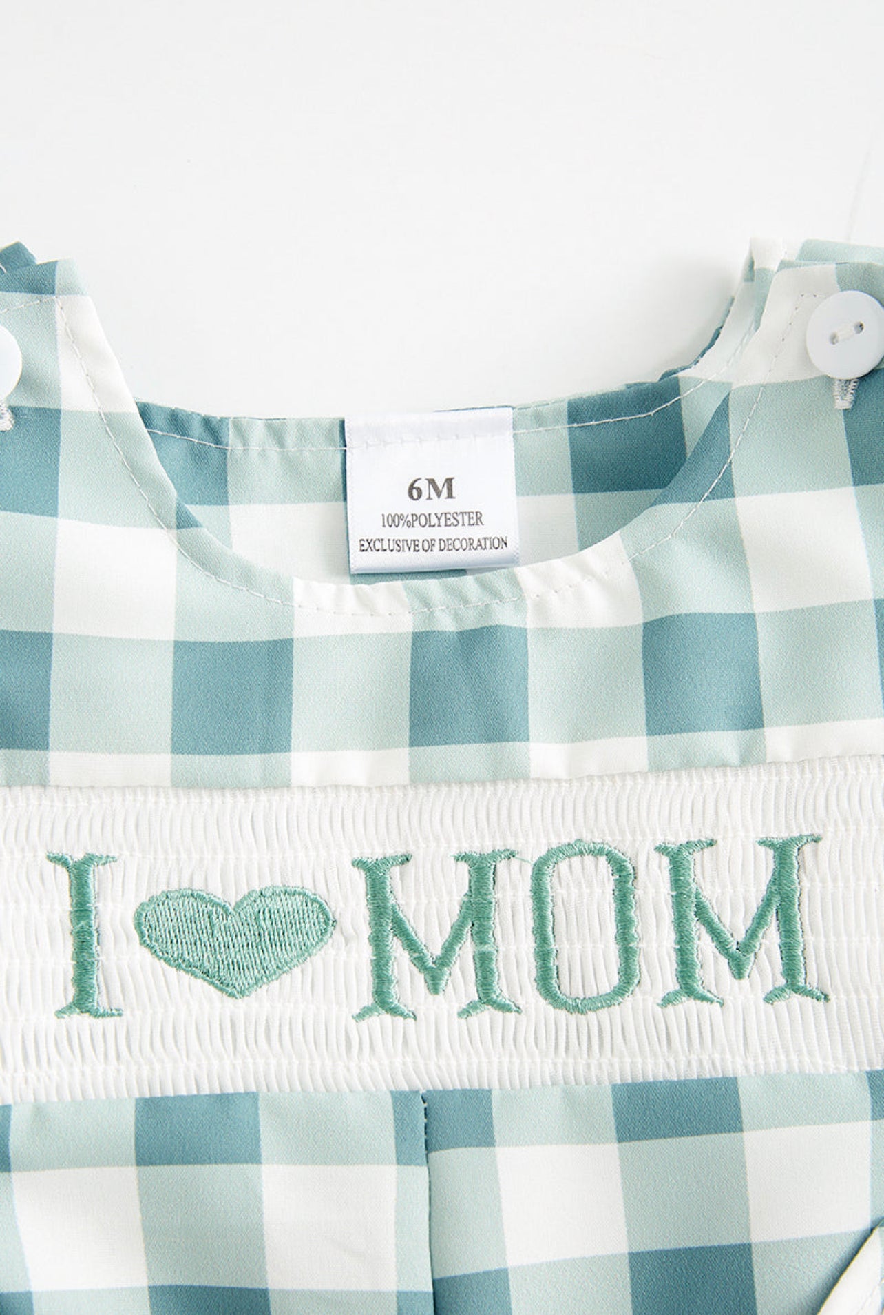 Smocked I Love Mom JonJon