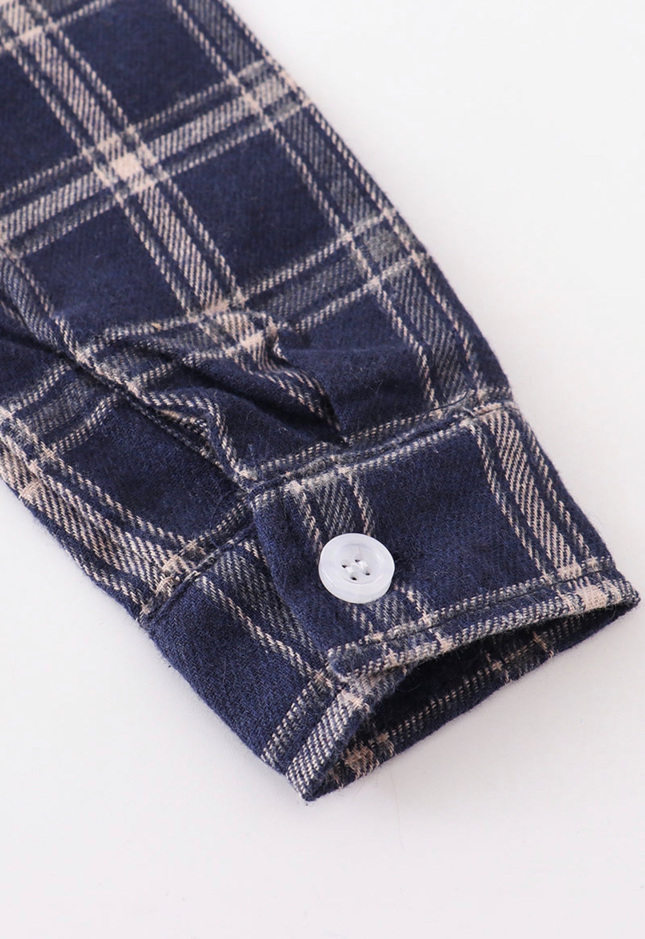 Indigo Plaid Button Down